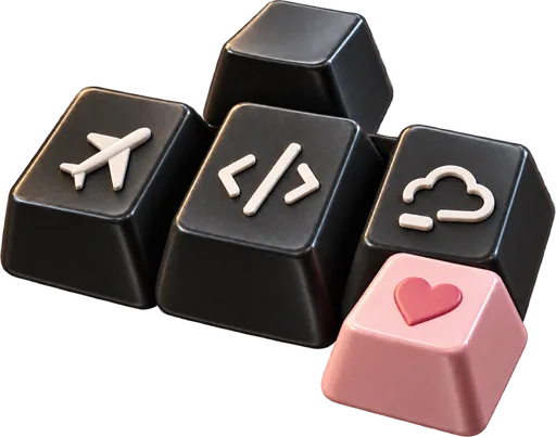 a set of keycaps